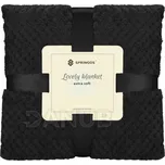 Oboustranná plyšová deka Warm - 200x220cm - černá