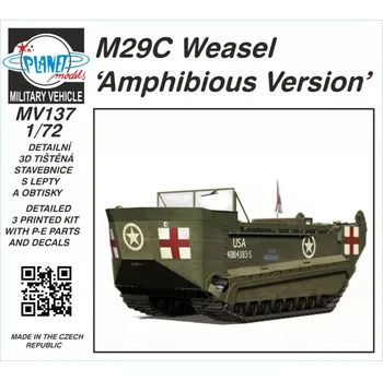 Plastikový model 1:72 M29C Weasel "Amphibious Version"