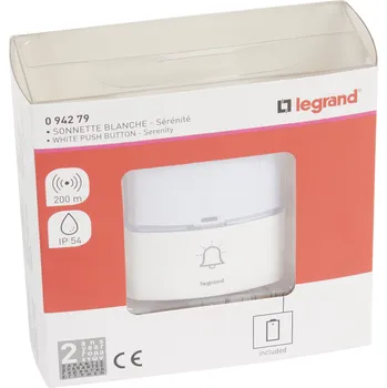 Domovní zvonek Tlačítko LEGRAND 94279 SERENITY přídavné 094279