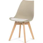 Vikio Židle jídelní cappuccino plast AJZ114B