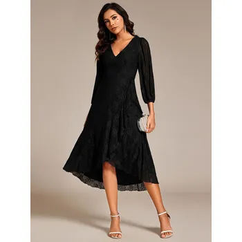 Dámské šaty Svatební šaty s žakárovou výzdobou Barva: Černá, Velikost: S