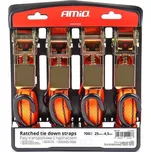 Dopravní pásy s napínákem - kompletní sada 700 kg 25 mm 4,5 m 4 ks