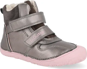 Dívčí zimní obuv Barefoot dětské zimní boty D.D.step W073-42814C bronzové Velikost: 25