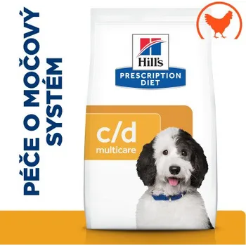 Krmivo pro psa Hill's PD Dog C/D Multicare Urinary Struvite Chicken 1,5kg