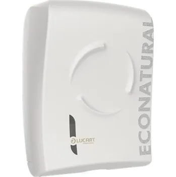 Zásobník na papírové ručníky LUCART Zásobník na papírové ručníky EcoNatural Flow, bílá, na skládané ručníky, 40,4 x 32 x 15,5 cm, LUCA 527026