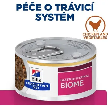 Pro kočku Hill's Fel. PD GI Biome Stress Chick & Veg stew Konz.82g
