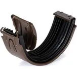 Spojka žlabu, rozvinutá šířka 333 mm - pozink - tmavě hnědá