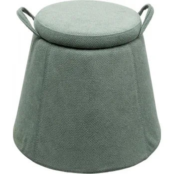 Stolička KARE Design Stolička s úložným prostorem Thimble - zelená , Ø51cm