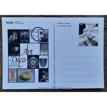 Poštovní známka CHORVATSKO dopisnice, umění, Art deco, r. 2011