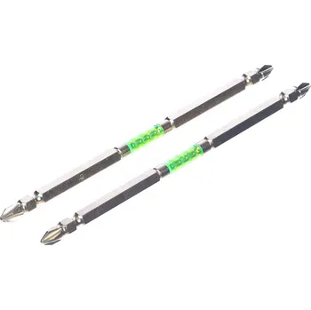 Bit Sada japonských oboustranných bitů ve zlaté barvě PH2 SK11 - 2 ks - HRC62 - 150 mm