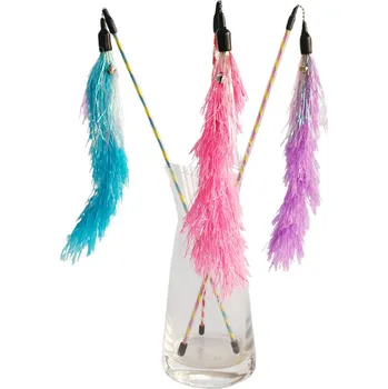 Hračka pro kočku Škádlítko pro kočky střapcový ocas 1ks (různé barvy)