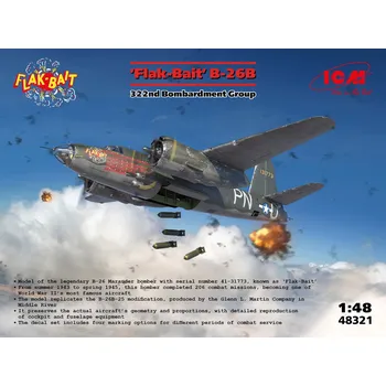 Plastikový model 1:48 Martin B-26B „Flak Bait“, 322nd Bombardment Group