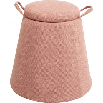 Stolička KARE Design Stolička s úložným prostorem Thimble - růžová, Ø51cm