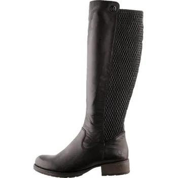 Dámská obuv Dámské kožené kozačky RIEKER Z9591-00 černé dámské velikosti: 39