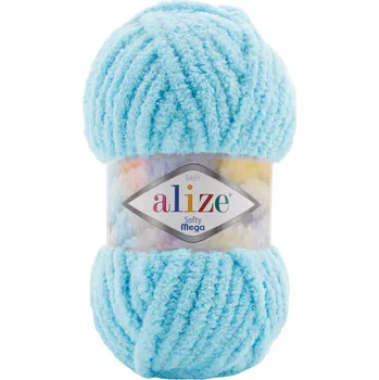 Galanterie Alize Softy mega 128 světlá tyrkysová