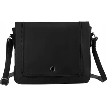 Kabelka Peterson Černá kožená messenger taška s klopou [DH] PTN TOR-241A-SNC Velikost: ONE SIZE