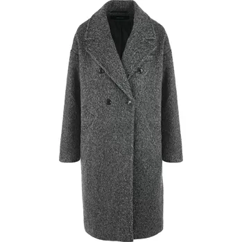 Dámský kabát ŠEDÝ OVERSIZE KABÁT Vero Moda