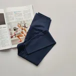 Dámské legíny na yogu s vysokým pasem Barva: Tmavě Modrá, Velikost: L