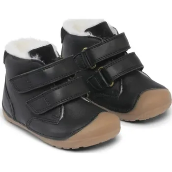 Chlapecké tenisky BUNDGAARD BAREFOOT dětská zimní obuv - Petit Mid Winter Strap -Black Velikost: 27