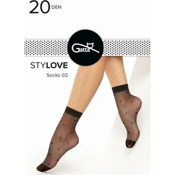 Dámská móda Silonkové ponožky Gatta Stylove 02 20 den Velikost: UNI, Barva: perła