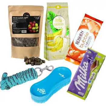 Dárkový potravinový koš Dárkový balíček pro koňáka a jeho koně