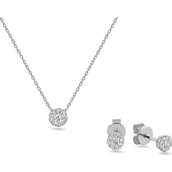 Souprava šperků Briliantová souprava Ziva, bílé zlato, 14K IZBR908AS + dárkové balení LUXUS zdarma