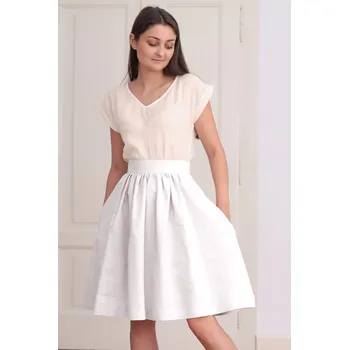 Dámská sukně Lotika 100 % lněná áčková sukně Lotika 1016561