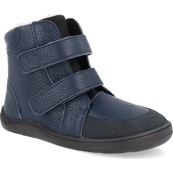 Dívčí zimní obuv Barefoot dětské zimní boty Baby Bare - Febo Winter Pilot modré Velikost: 35