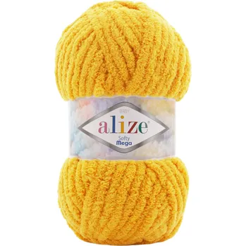 Příze Alize Softy mega 216 žlutá