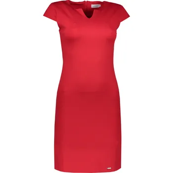 Dámské šaty Dámské šaty NUMOCO A132-2 ČERVENÁ S