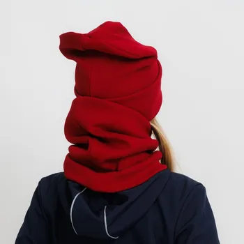 Nákrčník Vínový žebrovaný nákrčník Velikost: XL