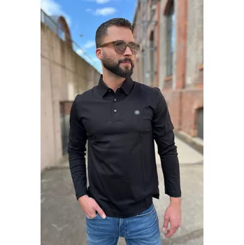 Pánské polo tričko BOSS Black 50523917 černé Velikost: L