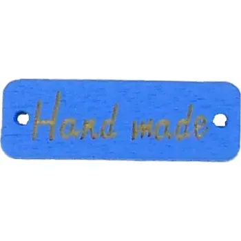 Knoflík Pro Háčkování Hand made obdélník modrý