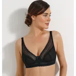 Trojúhelníková podprsenka z krajky Kalapana, s pružnými kosticemi černá 75A