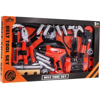 Dětská dílna Dětský opaskový set nářadí s inerční vrtačkou