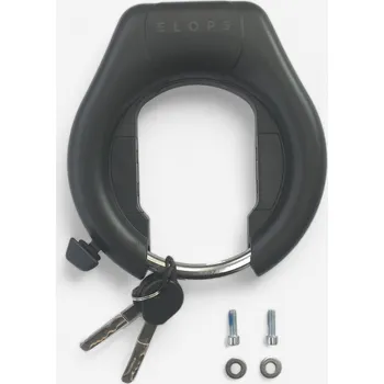 Zámek na kolo ELOPS Zámek na rám ART2 na cargo elektrokolo Longtail R500E ČERNÁ|ŠEDÁ
