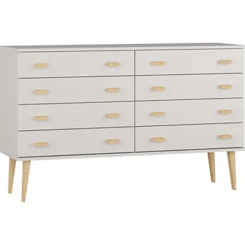 Komoda Komoda z masivu borovice Nord K2/4S 155/92/42 cm / bílá