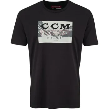 Pánské tričko CCM Holiday SS Tee C Black XXL