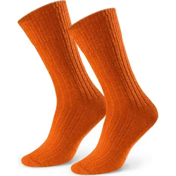 Pánské ponožky Dámské vlněné ponožky 093 ORANŽOVÁ/STRIPES 38-40