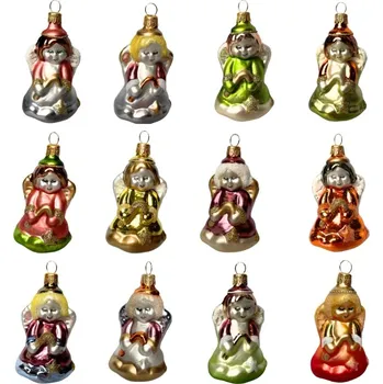 Vánoční ozdoba Koulier Andělská sada adventních ozdob, 12 ks