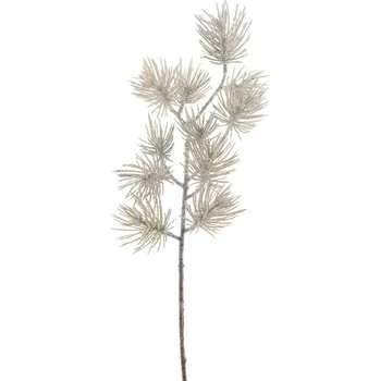 umělá květina umělá větev, Borovice spray 'Engers' ojíněná hnědá V48 cm
