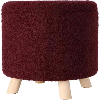 Taburet EXCELLENT Taburet s úložným prostorem TEDDY 40 x 37 cm červená burgundy KO-AAK400230