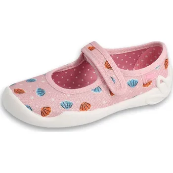 „Dětské bačkory Befado Blanca 114X529 s mušličkami a páskem | Botonožka.cz“ Velikost: 29