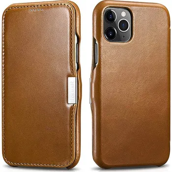 Pouzdro na mobilní telefon iCarer Knížkové pouzdro pro iPhone 11 Pro - iCarer, Vintage Khaki 01.19.RIX1107-GG