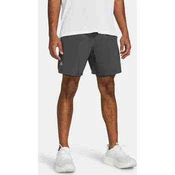 Pánské kraťasy Under Armour LAUNCH 7'' 2-IN-1 SHORTS Under Armour šedá 3046699