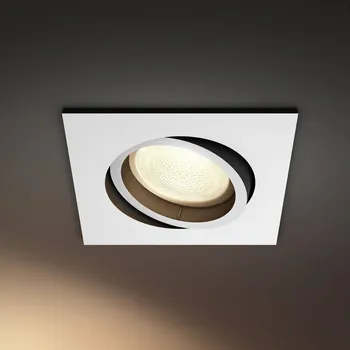 Lampička Vestavné bodové svítidlo Philips Hue LED Centura, bílé, 9x9 cm, CCT, RGB bílá 1 x 4,2 W LED - Doprava zdarma