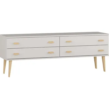 Komoda Komoda z masivu borovice Nord K2/2S 175/58,5/42 cm / bílá