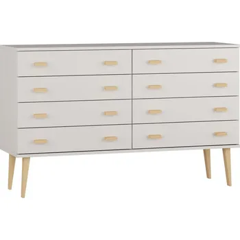 Komoda Komoda z masivu borovice Nord K2/4S 135/92/42 cm / bílá