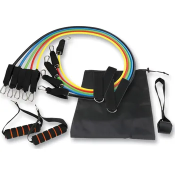 Příslušenství pro posilovací stroj a lavici ROVERA Sada 5 elastických pásů s různou odolností pro Porta TONE UP PLUS ČERNÁ