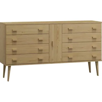 Komoda Komoda z masivu borovice Nord K4/4S 175/92/42 cm / přírodní